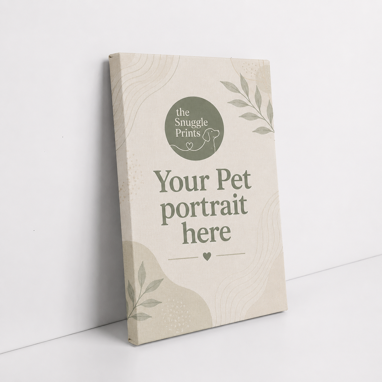 Custom Pet Portrait — Canvas 8 × 12