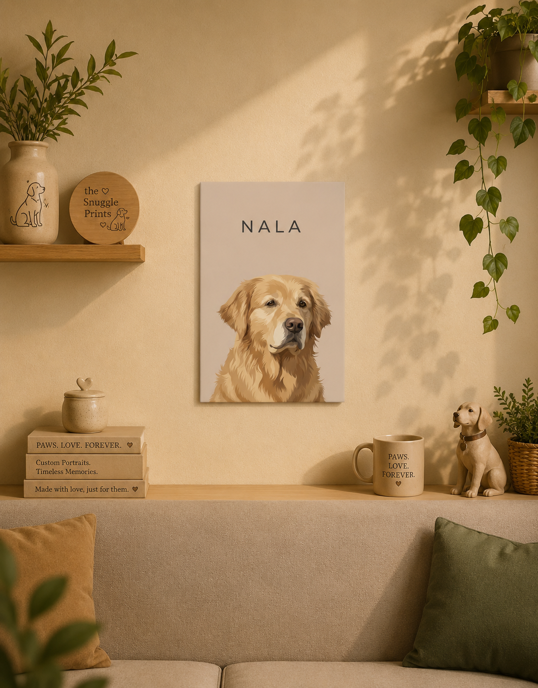 Blush Boutique Illustrated — Canvas 8 × 12